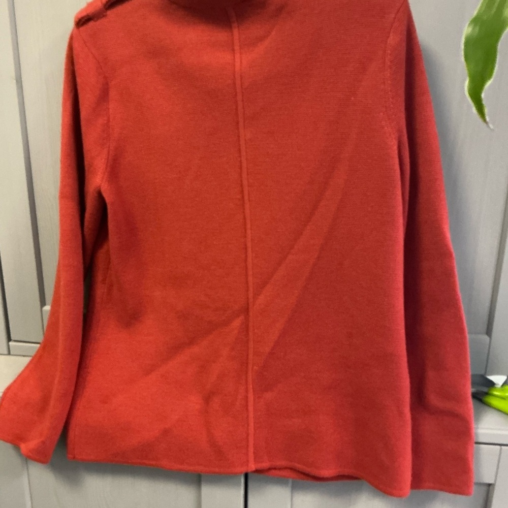 Talbots Rust Knit Sweater - Picture 2 of 3